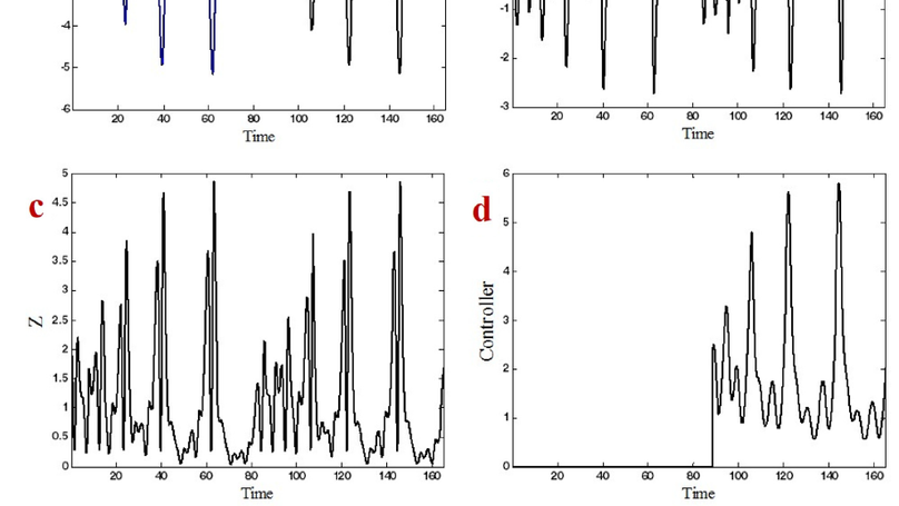 Fuzzy predictive controller for chaotic flows based on continuous signals